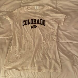 White University Of Colorado Boulder T-Shirt